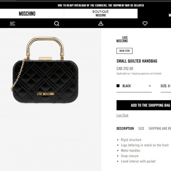 Love Moschino Small Quilted Bag - Picture 7 of 7